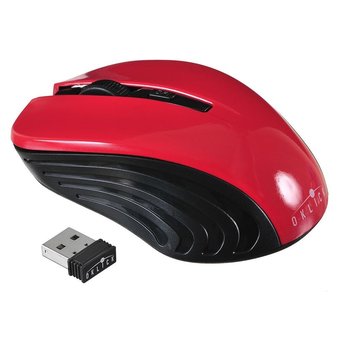  Мышь Oklick 545MW черный/красный USB 