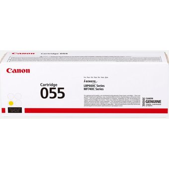  Картридж лазерный Canon 055 Y 3013C002 желтый (2100стр.) для Canon MF746Cx/MF744Cdw/MF742Cdw/LBP664Cx/663Cdw 