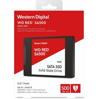  Накопитель SSD WD Original SATA III 500Gb WDS500G1R0A Red SA500 2.5" 