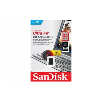  USB-флешка Sandisk 32Gb Ultra FIT SDCZ430-032G-G46 USB3.1 черный 
