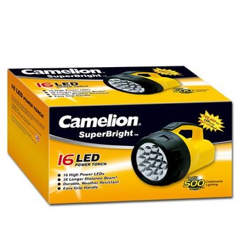  Фонарь прожектор Camelion Multi-Head LED Handscheinwerfer, 32Lm, 4R25 или 4D (FL-16LED) 