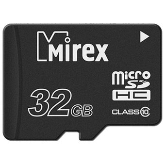  Карта памяти Mirex microSD 32GB Class10 (13612-MC10SD32) 