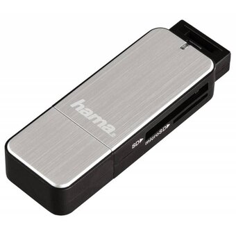  Картридер USB3.0 Hama H-123900 серебристый 
