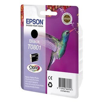 Картридж струйный Epson T0801 C13T08014011 черный (7.4мл) для Epson P50/PX660 