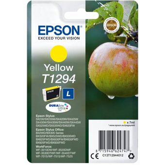  Картридж струйный Epson T1294 C13T12944012 желтый (7мл) для Epson SX420W/BX305F 