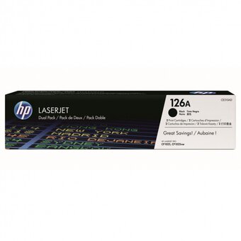  Картридж лазерный HP 126A CE310AD черный x2упак. (2400стр.) для HP LJ CP1025 
