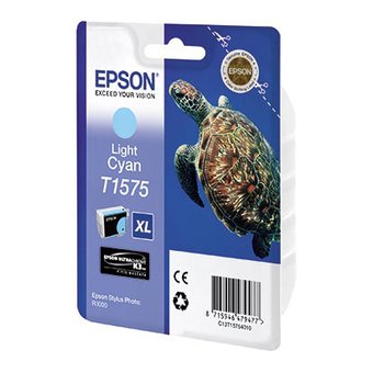  Картридж струйный Epson T1575 C13T15754010 светло-голубой (25.9мл) для Epson St Ph R3000 