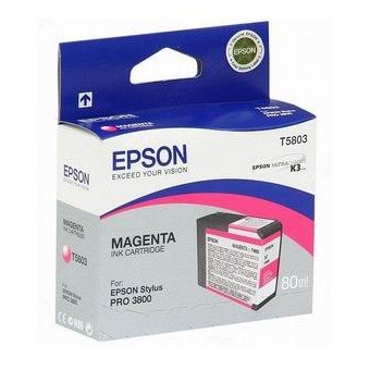  Картридж струйный Epson T5803 C13T580300 пурпурный (80мл) для Epson St Pro 3800 
