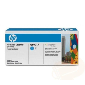  Картридж лазерный HP 124A Q6001A голубой (2000стр.) для HP 1600/2600n/2605/2605dn/2605dtn/CM1015/1017 