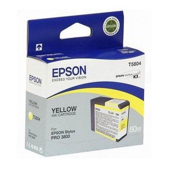  Картридж струйный Epson T5804 C13T580400 желтый (80мл) для Epson St Pro 3800 