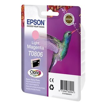  Картридж струйный Epson T0806 C13T08064011 светло-пурпурный (7.4мл) для Epson P50/PX660 