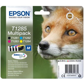  Картридж струйный Epson T1285 C13T12854012 4цв. набор для Epson S22/SX125 