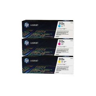  Картридж лазерный HP 312A CF440AM голубой/желтый/пурпурный x3упак. (2400стр.) для HP CLJ Pro M476 