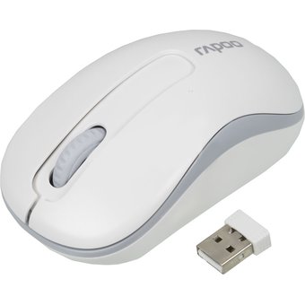  Мышь Rapoo M10 белый USB 
