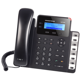  Телефон IP Grandstream GXP-1628 черный 