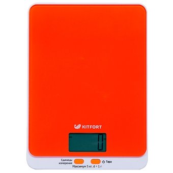  Весы кухонные Kitfort KT-803-5 оранжевый 