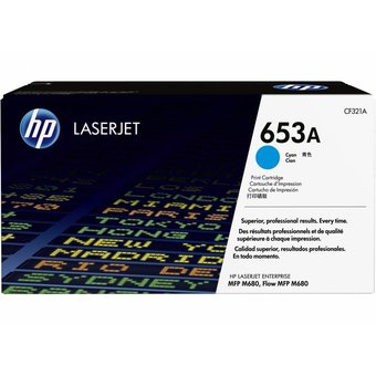  Картридж лазерный HP 653A CF321A голубой (16000стр.) для HP MFP M680 