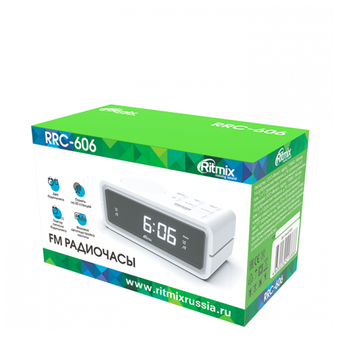  Радиобудильник RITMIX RRC-606 WHITE 