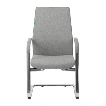  Кресло Бюрократ _JONS-LOW-V/CASHGREY на полозьях серый 