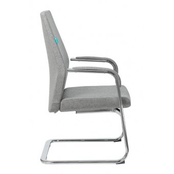  Кресло Бюрократ _JONS-LOW-V/CASHGREY на полозьях серый 