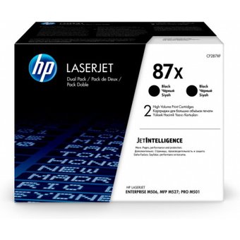  Картридж лазерный HP 87X CF287XD черный x2упак. (36000стр.) для HP LJ Ent M506/M527 