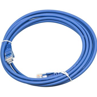  Патч-корд медный Lanmaster UTP LAN-PC45/U5E-3.0-BL синий вилка RJ-45-вилка RJ-45 кат.5е 3м LSZH (1шт) 