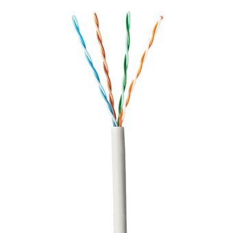 Кабель информационный Panduit PUL5504WH-EY кат.5е U/UTP не экранированный 4X2X24AWG LSZH внутренний 305м белый 