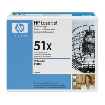  Картридж лазерный HP Q7551X черный (13000стр.) для HP LJ P3005/M3035/M3027 
