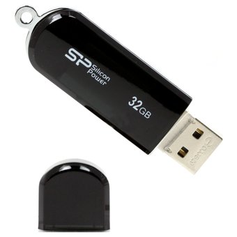  USB-флешка Silicon Power 32Gb LuxMini 322 SP032GBUF2322V1K USB2.0 черный 