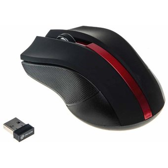  Мышь Oklick 615MW черный/красный USB 