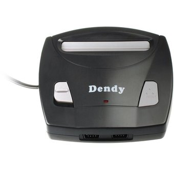  Игровая консоль Dendy Classic 8bit черный в комплекте 255 игр 