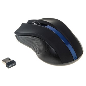  Мышь Oklick 615MW черный/синий USB 