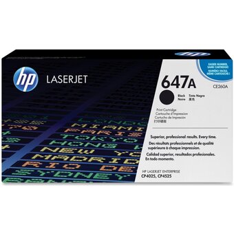  Картридж лазерный HP 647A CE260A черный (8500стр.) для HP CLJ CP4525 