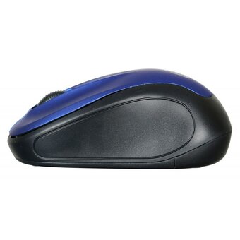  Мышь Oklick 665MW черный/синий USB 