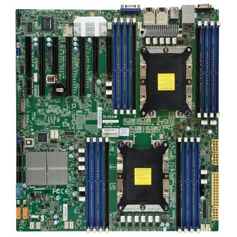  Материнская плата Supermicro MBD-X11DPH-T-O-E-ATX, Dual LGA3647, Intel C622, 16xDDR4,10xSATA (RAID 0,1,5,10), 2x10GbE (Intel X557) 
