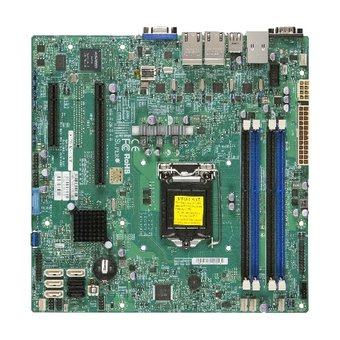  Материнская плата Supermicro Server X10SLM+-LN4F-B s1150, Intel C224, 4xDDR3 DIMM, 1xPCI-E3.0 x16, 1xPCI-E2.0 x8(x2), 4xSATA3/2xSATA2 