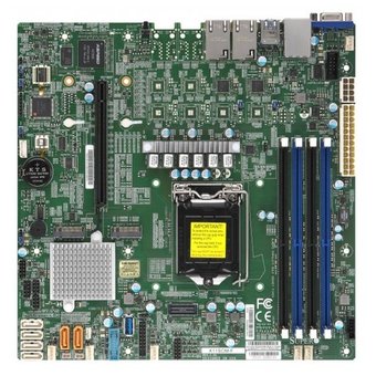  Материнская плата SuperMicro MBD-X11SCM-F-O Soc-1151 iC246 mATX 4xDDR4 6xSATA3 SATA RAID i210AT 2хGgbEth Ret 