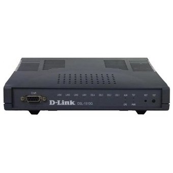  Модем xDSL D-Link DSL-1510G RJ-45 VPN Firewall +Router внешний черный 