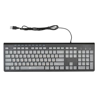  Клавиатура Oklick 480M черный/серый USB slim Multimedia 