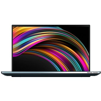  Ноутбук Asus ZenBook Pro Duo UX581GV-H2002T 90NB0NG1-M00220 i7 9750H/16Gb/SSD1Tb/nVidia GF RTX 2060 6Gb/15.6"/OLED/Touch/UHD (3840x2160)/Win10/dk.blue 