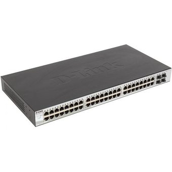  Коммутатор D-Link DGS-1210-52MP/F1A 48G 48PoE 370W настраиваемый 