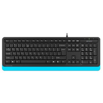  Клавиатура A4 Fstyler FK10 черный/синий USB Multimedia 