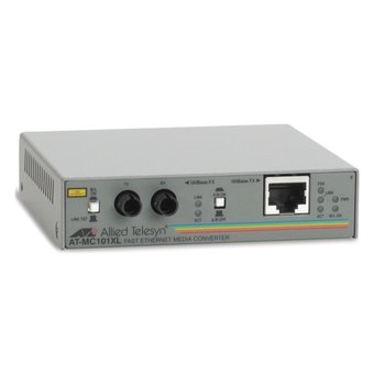  Медиаконвертер Allied Telesis AT-MC101XL-60 100TX RJ-45 to 100FX ST Fast Ethernet 