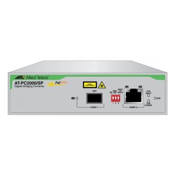  Медиаконвертер Allied Telesis AT-PC2000/SP-60 2xGbit Speed/Media Conver Swi PoE 1000T POE+ 1000X(SFP) 