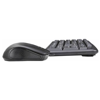  Клавиатура + мышь Oklick 600M клав:черный мышь:черный USB 