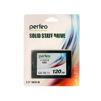  SSD Perfeo, box (PFSSD120GTLC) 2,5" 120GB Sata3 (Phison, TLC, R/W: up to 530/485MB/s, MTBF: 1500000 hrs) 
