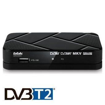  Ресивер DVB-T2 BBK SMP023HDT2 черный 