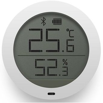  УЦ Цифровой Термометр Xiaomi Bluetooth с Датчиком температуры и влажности и LCD Экраном Белый (NUN4019TY) ПУ 