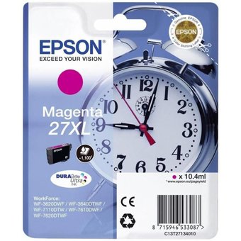  Картридж струйный Epson T2713 C13T27134022 пурпурный (10.4мл) для Epson WF7110/7610/7620 