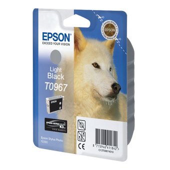  Картридж струйный Epson T0967 C13T09674010 светло-черный (11мл) для Epson St Ph R2880 